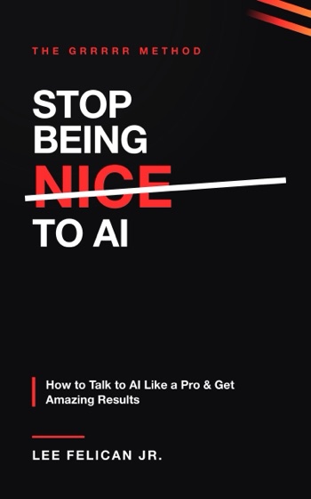 Stop Being Nice to AI — book cover